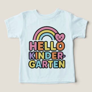 Camiseta Olá Professor de Jardim de Infância Volta às Aulas