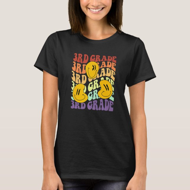 Camiseta Olá, professor do 3º ano, de volta à escola (Frente)