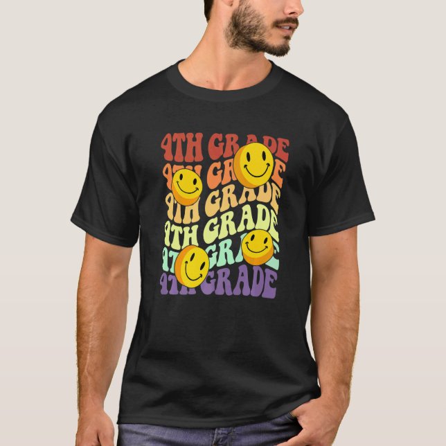 Camiseta Olá, professor do 4º ano, de volta à escola (Frente)