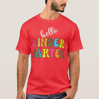 Camiseta Olá, Professor Kinder Garten De Volta À Escola