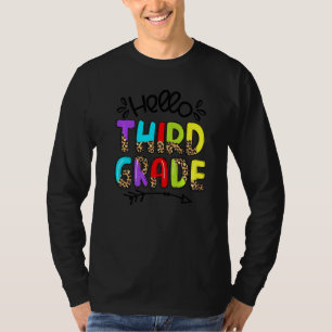 Camiseta Olá, Professor Leopard Do 3º Ciclo De Volta Ao Pro
