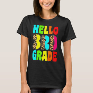 Camiseta Olá Professor Leopardo da 3ª Terceira Série de Vol