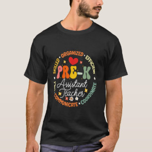Camiseta Olá Professora Auxiliar Pré-escolar Jardim de Infâ