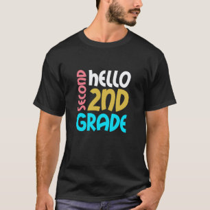 Camiseta Olá Professora de Meninas da 2ª Série de Volta às