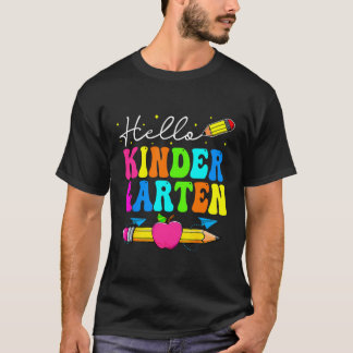 Camiseta Olá Professora Do Jardim Infantil Equipe Feliz De 