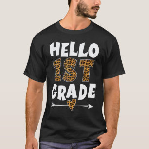 Camiseta Olá Professores do 1º Ano Turma do Leopardo Alunos