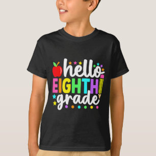 Camiseta Olá professores do oitavo ano de volta às aulas