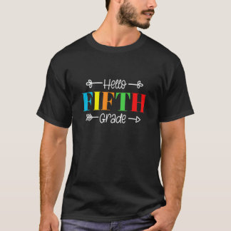 Camiseta Olá Professores do Quinto Ano Crianças Pais De Vol