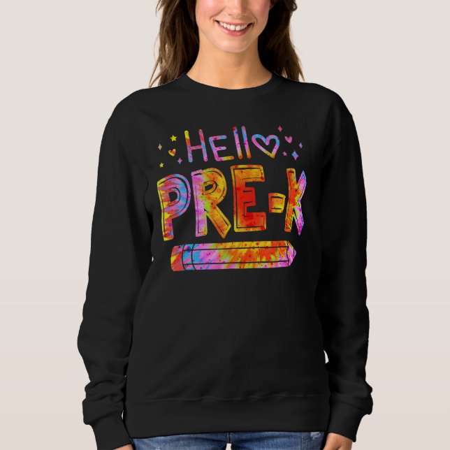 Camiseta Olá, Professores Pré-K De Volta Ao Estudante Escol (Frente)