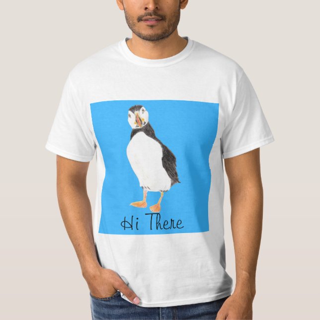 Camiseta Olá Puffin (Frente)