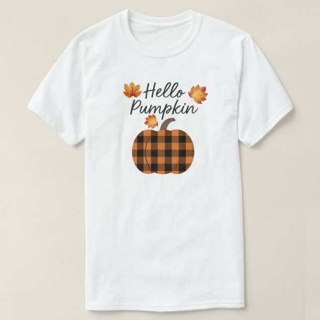Camiseta Olá Pumpkin (Frente do Design)