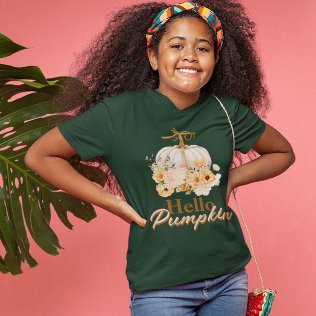 Camiseta Olá Pumpkin (Criador carregado)