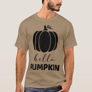 Camiseta Olá Pumpkin Cute Pumpkin Fall Autumn Season Holi