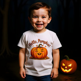 Camiseta Olá, Pumpkin, Feliz Dia das Bruxas, Design