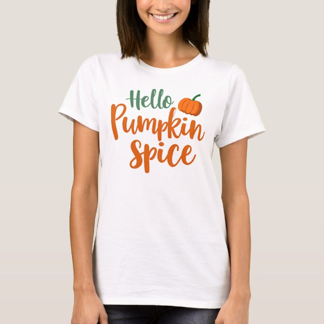 Camiseta Olá Pumpkin Spice (Frente)