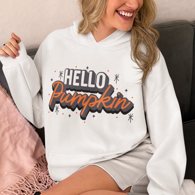 Camiseta Olá Pumpkins, Autumn Fall Vibes (Criador carregado)