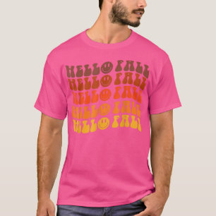 Camiseta Olá, Queda, Víblias de queda retrô, queda livre, o
