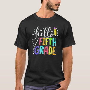 Camiseta Olá Quinta Série De Volta à Escola Professor Crian