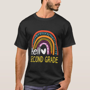 Camiseta Olá Segunda Série De Volta À Escola Arco-Íris 2ª S