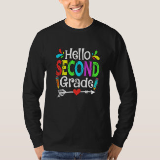 Camiseta Olá Segunda Série De Volta à Escola Primeiro Dia C