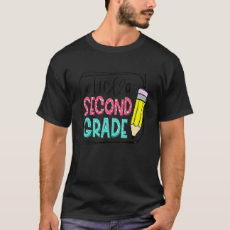 Camiseta Olá Segundo Ano Lápis Volta às Aulas Professor K