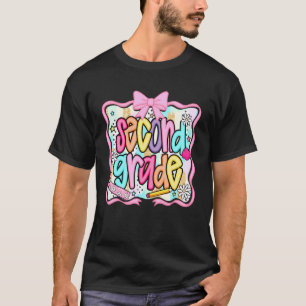 Camiseta Olá Segundo Ano Primeiro Dia De Escola Coquette Te