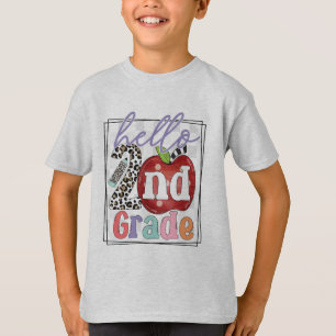 Camiseta Olá, segundo, Menino ou Menina