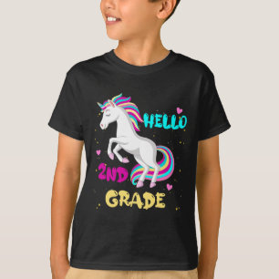 Camiseta Olá, segundo Primeiro Dia do Segundo Ano Aqui I