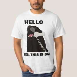 Camiseta OLÁ SIM ESTE É O telefone do CACHORRO