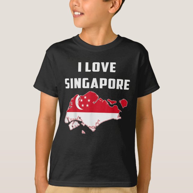 Camiseta Olá Singare Eu Adoro Singare Map Flag Orud Singar (Frente)