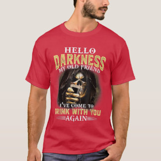 Camiseta Olá Skeleton, meu amigo, vim beber com Y