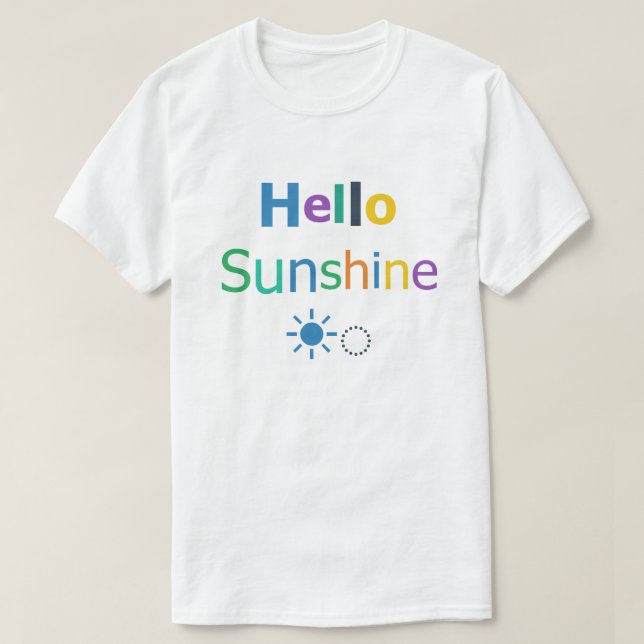 Camiseta Olá Sol (Frente do Design)