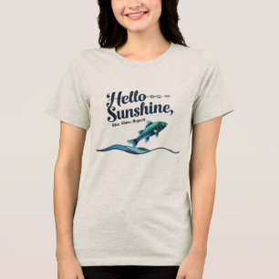 Camiseta Olá Sol, Nadar. Brilhar. Repetir.