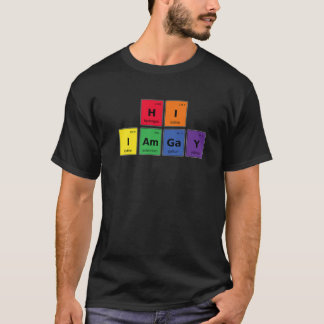 Camiseta Olá, sou Gay de Química LGBT Orgulho gay de Ciênci