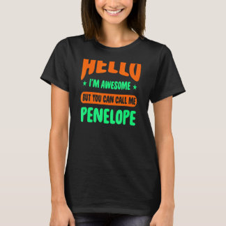Camiseta Olá, sou incrível, me chame de personalização do n
