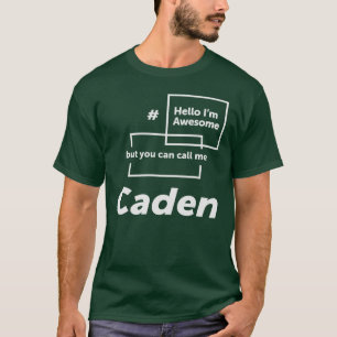 Camiseta Olá, sou o caden caden Engraçado Caden