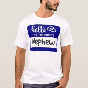 Camiseta Olá, sou o Crachá do Nome do Casamento da Noiva da