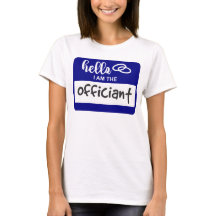 Olá, sou o Crachá do Nome do Casamento Oficiente