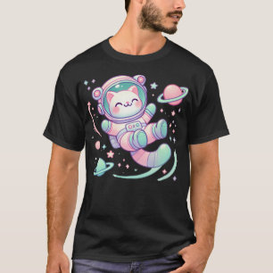 Camiseta Olá, Sou O Gato Do Astronauta