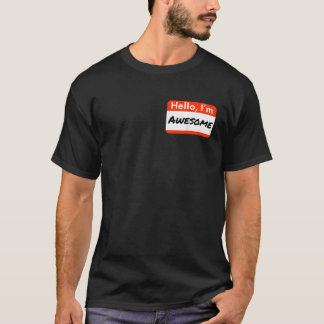 Camiseta Olá, sou o maravilhoso Nome de etiqueta engraçado