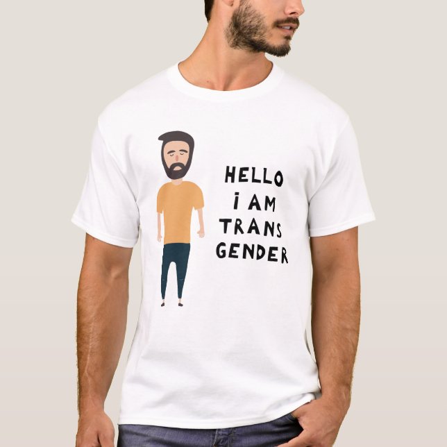Camiseta Olá Sou Transgênero (Frente)