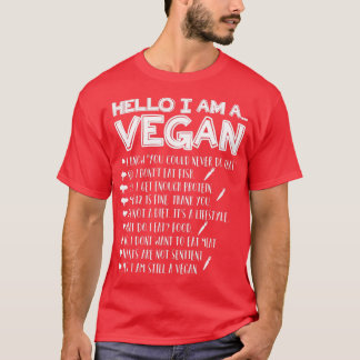 Camiseta Olá, sou vegano