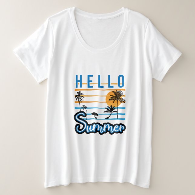 Camiseta Olá Summer (Frente do Design)