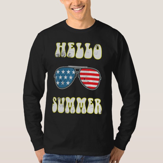 Camiseta Olá Summer Beach Sunglass Vacation (Frente)
