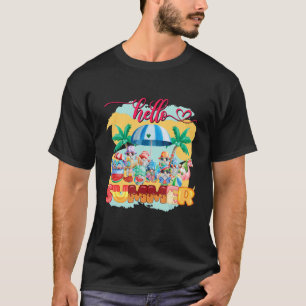Camiseta Olá Summer Colorful Gnomo Summertime