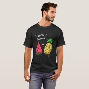Camiseta Olá Summer High Cinco Melancia Tshirt De Abacaxi