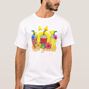 Camiseta Olá Summer   Refrescando Fruta tropical Smoothy