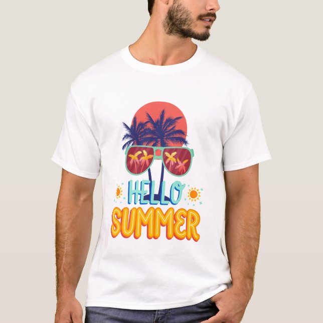 Camiseta Olá, Summer Vibes (Frente)