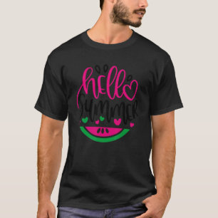 Camiseta Olá Summer Watermelon Beach Férias Summer
