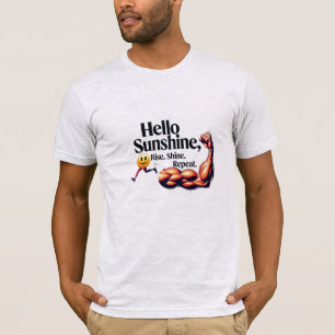 Camiseta Olá Sunshine – Corra. Flexione. Repita.